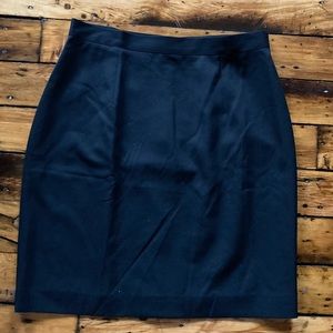 Claude Barthelemy Made in France Black Wool Skirt Sz 46 10/12